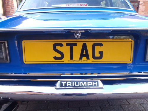 1977 Triumph Stag Mk11 Manual in Tahiti Blue. In vendita