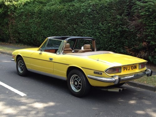 1974 Lovely Triumph Stag, Reluctant Sale VENDUTO