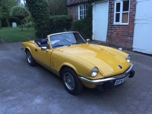 1979 Triumph Spitfire 1500 with overdrive For Sale