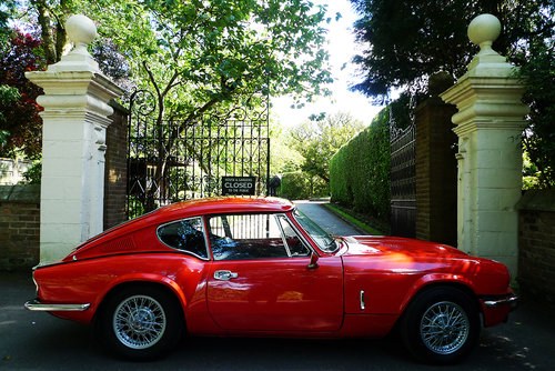 1971 TRIUMPH GT6 - FACTORY WIRE WHEELS - PIMENTO RED SOLD