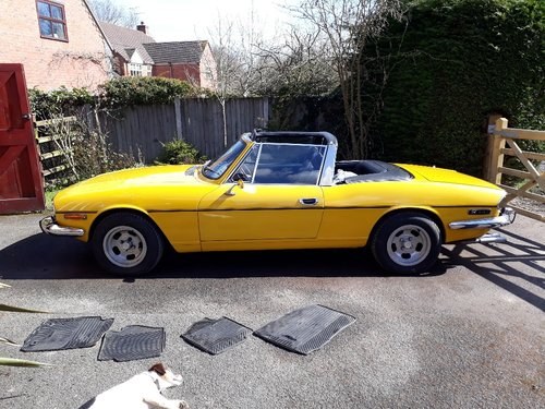 Yellow 1972 Triumph Stag  In vendita