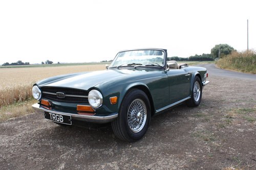 TR6 1970 LHD US SPEC WITH OVERDRIVE GREEN For Sale