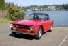 1974  Triumph TR6 = LHD Convertible = Restored Red Driver $19.9k For Sale