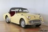 Triumph TR3A Primrose Yellow and red leather interior 1959 For Sale
