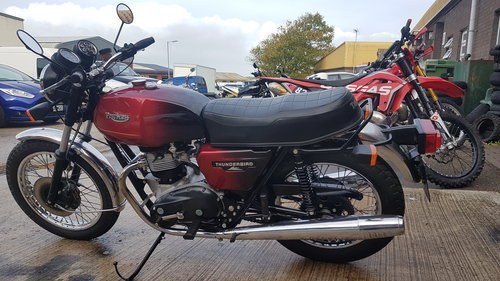 1981 Triumph Thunderbird TR 650 only 327 miles from new For Sale