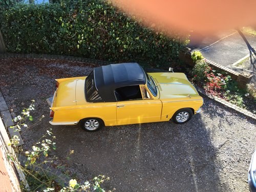 1971 Triumph Herald Convertible CV yellow , lovely car For Sale