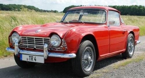 1962 CONCOURS WINNER - EARLY TRIUMPH TR4 SURREY TOP SOLD