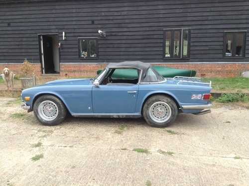 TR6 1973 French Blue LHD SOLD