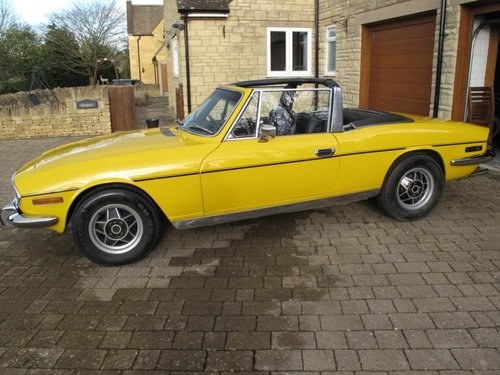 Inca Yellow 1972 Stag (manual +overdrive) For Sale