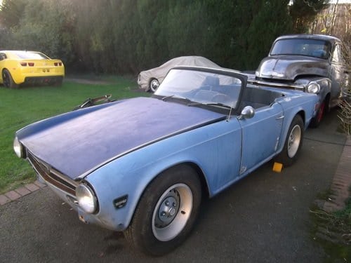 1974  TR6 Left Hand Drive, For Restoration, Engine Runs Well SOLD
