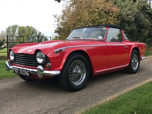 Triumph TR5 1969 in Signal Red, Stunning. SOLD