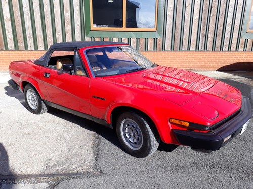 1981 Lovely rust-free Triumph TR7 convertible SOLD