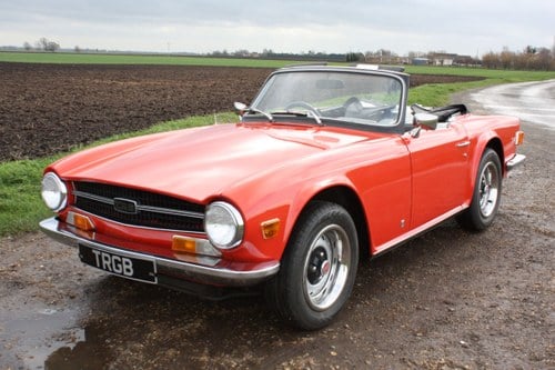 1972 TRIUMPH TR6 ORIGINAL 150BHP UK CAR IN RED VENDIDO