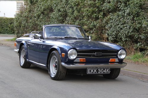 1971 Triumph TR6 150BHP O/D, recent overseas touring SOLD