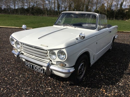 1968 Triumph Vitesse MkII convertible with overdrive. SOLD