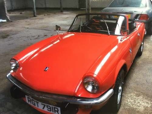 1976 Triumph Spitfire 1500 at Morris Leslie Auction 25th May In vendita all'asta