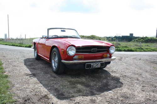 TR6 1974. ORIGINAL FUEL INJECTED UK CAR WITH OVERDRIVE SOLD