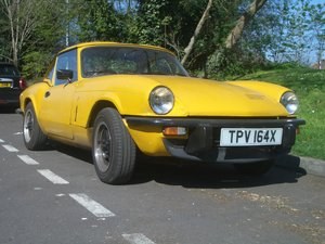 1981 Spitfire 1500 in inca yellow with hard top For Sale