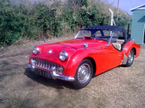 1961 Triumph TR3a with 2.2 b Engine For Sale