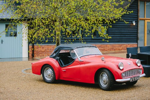 1963 TRIUMPH TR3 B – LHD – very rare - RED For Sale