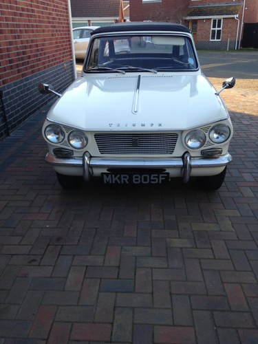 1968 Triumph Vitesse Mk1 2ltr with overdrive SOLD
