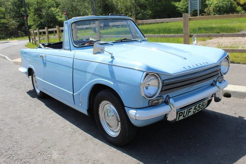1969 Triumph Herald 13/60 Convertible 65,000 recorded miles  SOLD