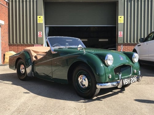 1955 Triumph TR2 WITH OVER DRIVE - SHORT DOOR SOLD