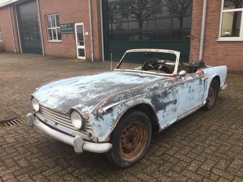 1967 Triumph TR4A for restoration | LHD solid axle model SOLD