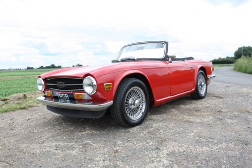 1971 TRIUMPH TR6 150 BHP MODEL WITH OVERDRIVE SOLD