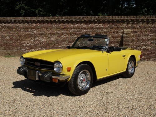 1975 Triumph TR6 matching numbers Mimosa yellow In vendita