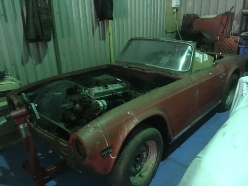 1972 Triumph tr6 red restoration project SOLD