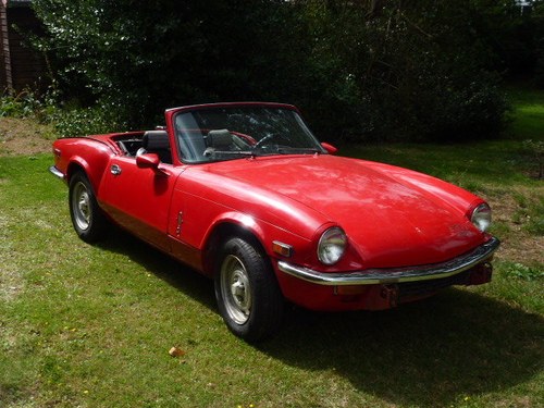 1976 Triumph Spitfire 1500 with overdrive, LHD For Sale