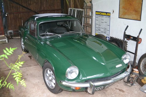 1970 Good GT6 dark green, black leather overdrive For Sale