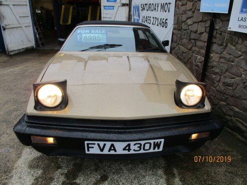 1980 TR7 CONVERTIBLE GOLD ROVER V/8 FITTED WELL FITTED  NO RUST In vendita