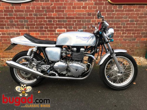 2005 Triumph Thruxton 865cc Cafe Racer Style, Lots of Extras VERKAUFT
