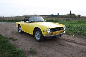 TR6 1974 ORIGINAL UK FUEL INJECTED CAR WITH OVERDRIVE VERKAUFT