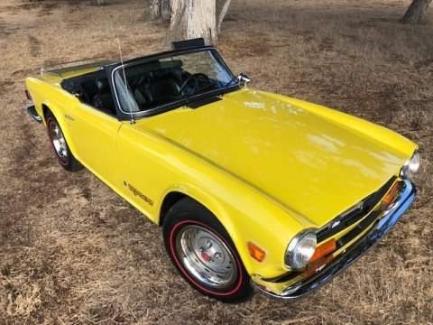 1973 Triumph TR6 Roadster Convertible LHD Yellow $17.5k For Sale