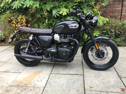 2017 Triumph T100 Black 1Owner With Extras Exceptional  SOLD