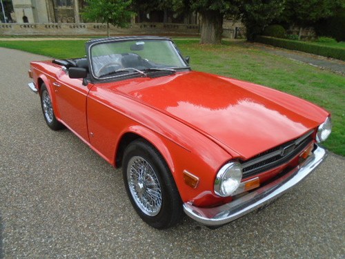 1972 Triumph TR6, red on black, last owner over 20 years!! For Sale