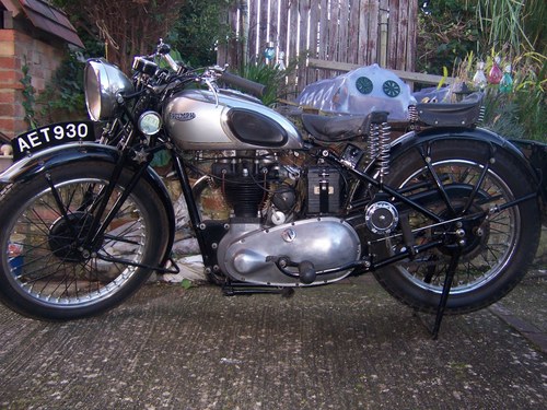 1938 Triumph Tiger 90 for restoration/recommisioning For Sale