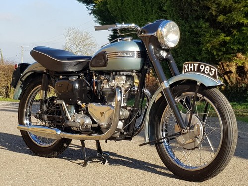 1956 TRIUMPH TIGER 100 PRE UNIT CLASSIC. MATCHING NUMBERS SOLD