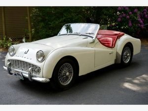 1958 Triumph TR3A Roadster Convertible LHD  Ivory $15.9k For Sale