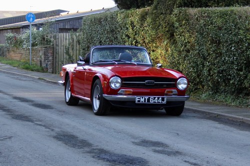 1970 Triumph TR6, UK CP Chassis No car with Overdrive In vendita
