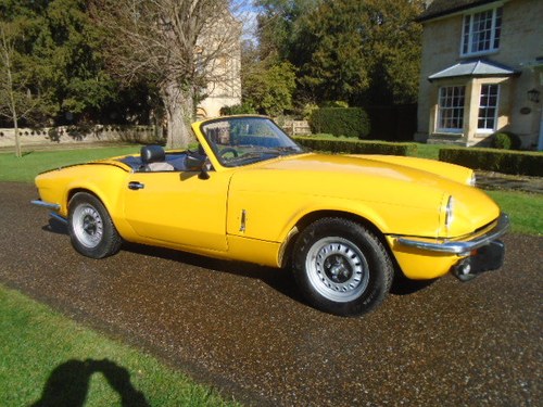 1973 Triumph Spitfire 1300, O/drive new hood & wooden dash.  For Sale