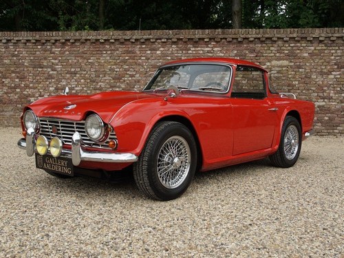 1964 Triumph TR4 Surrey Top documented from day one, two owners f For Sale