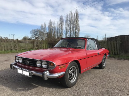 1975 TRIUMPH STAG LOW MILES OUTSTANDING SOLD