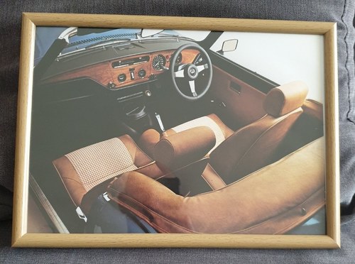 Original 1978 Triumph Spitfire Framed Advert For Sale