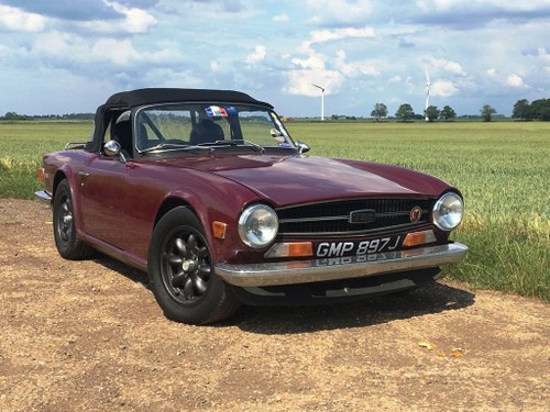 TR6 1970. GENUINE 150 BHP CAR WITH OVERDRIVE.  SOLD