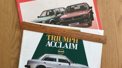 Triumph Acclaim brochures