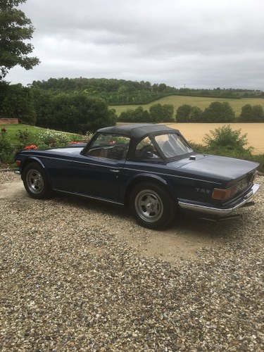 1972 Sapphire Blue TR6 in excellent condition SOLD